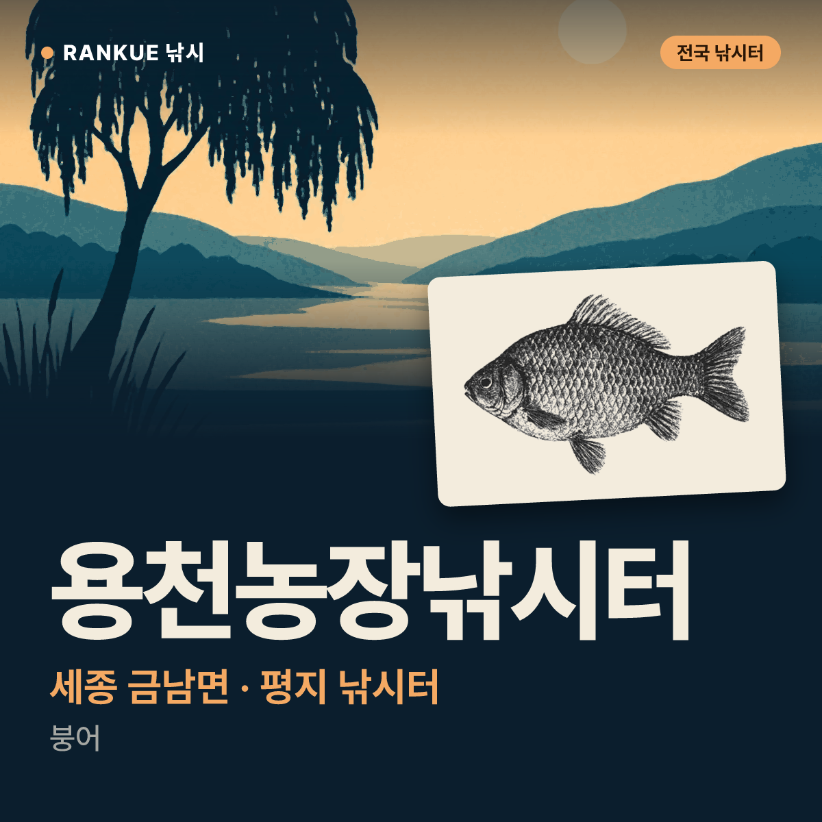 용천농장낚시터 — 세종 금남면 평지 낚시터