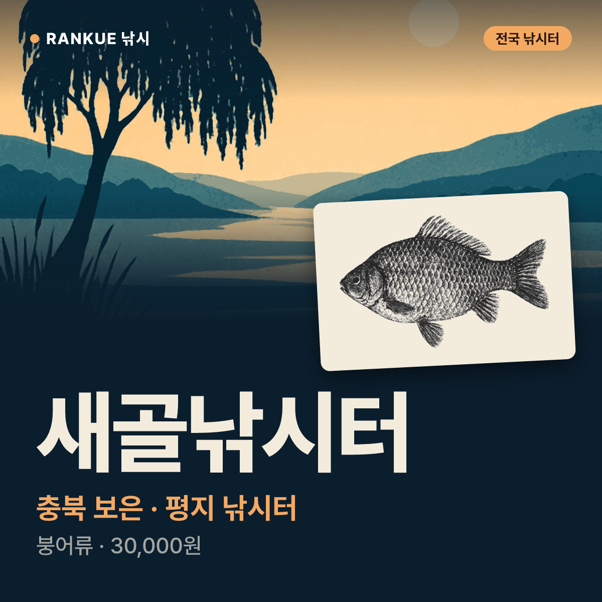 새골낚시터 — 충북 보은 평지 낚시터