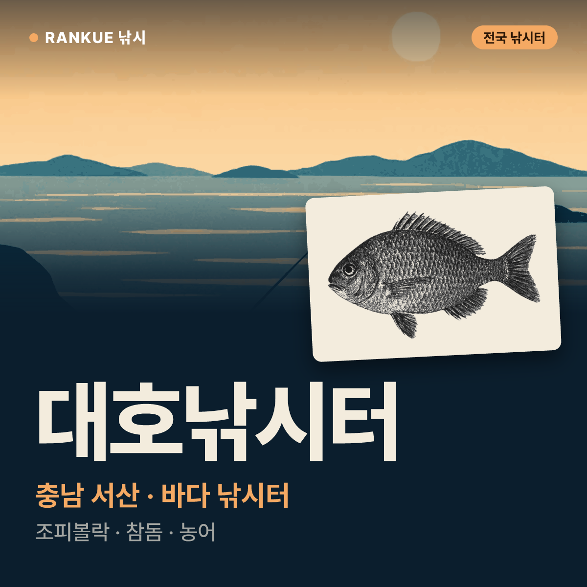 대호낚시터 — 충남 서산 바다 낚시터