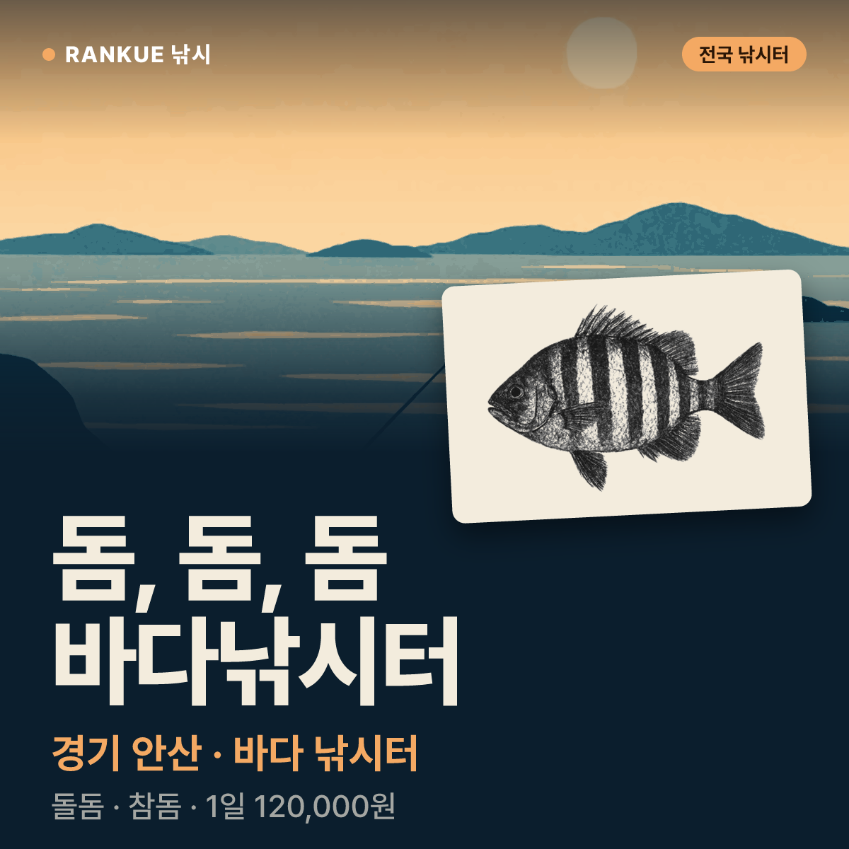돔, 돔, 돔 바다낚시터 — 경기 안산 바다 낚시터