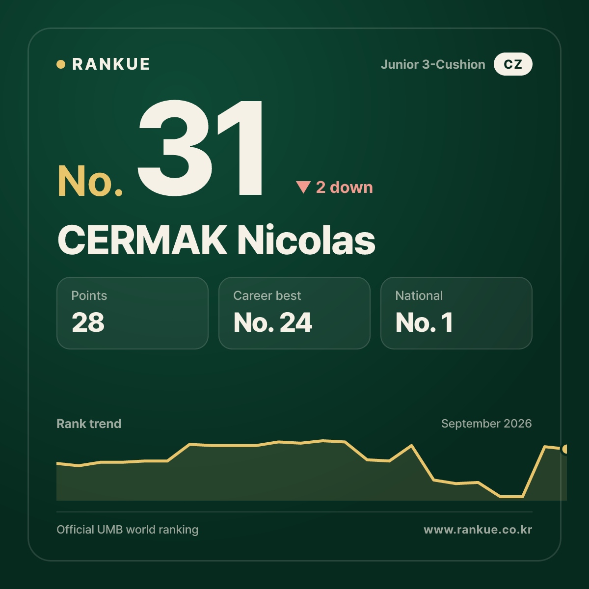 CERMAK Nicolas — No.31