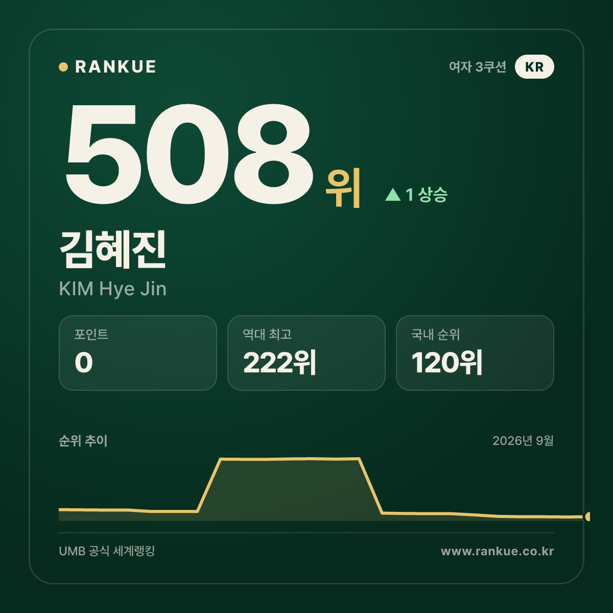 김혜진 — 508위