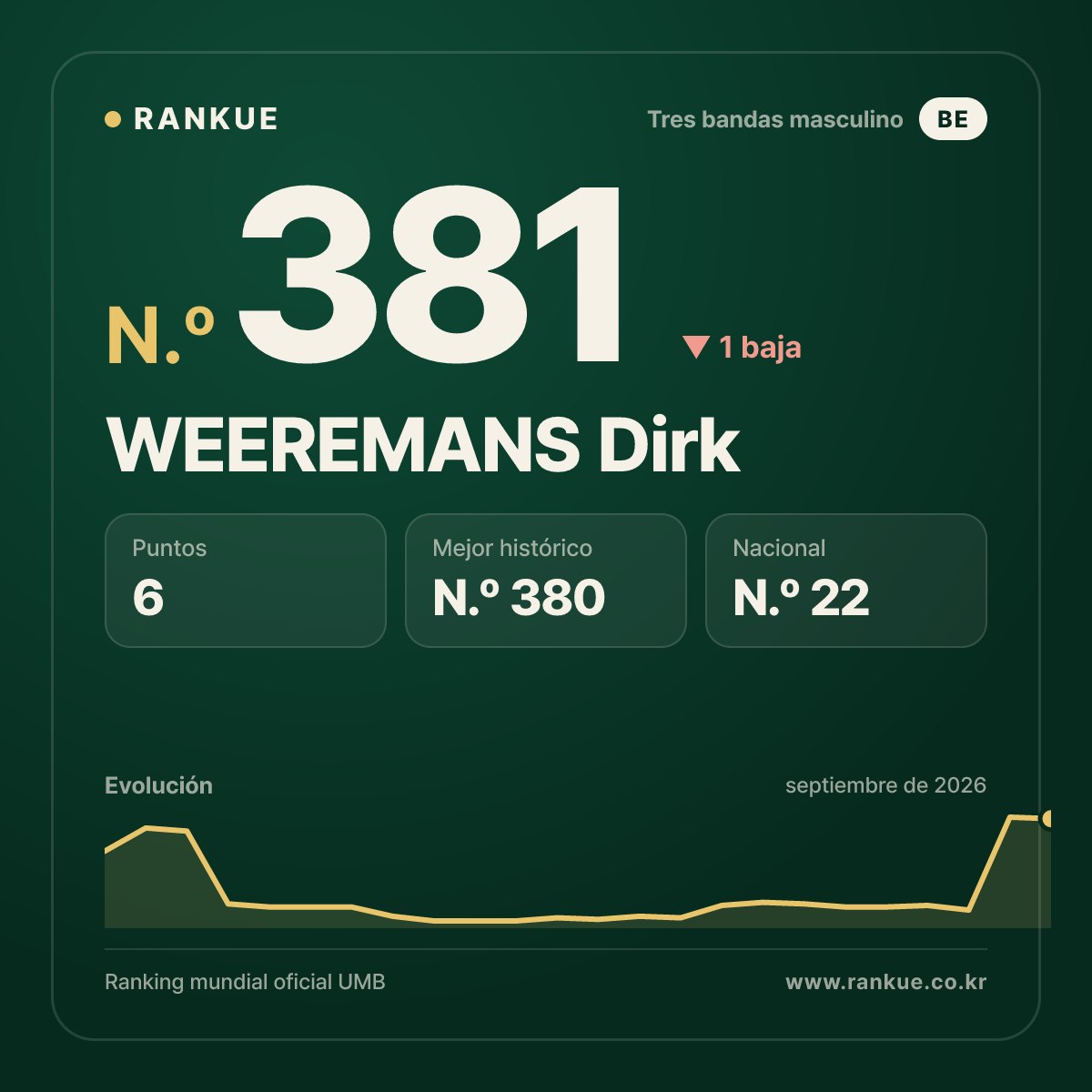 WEEREMANS Dirk — N.º 381