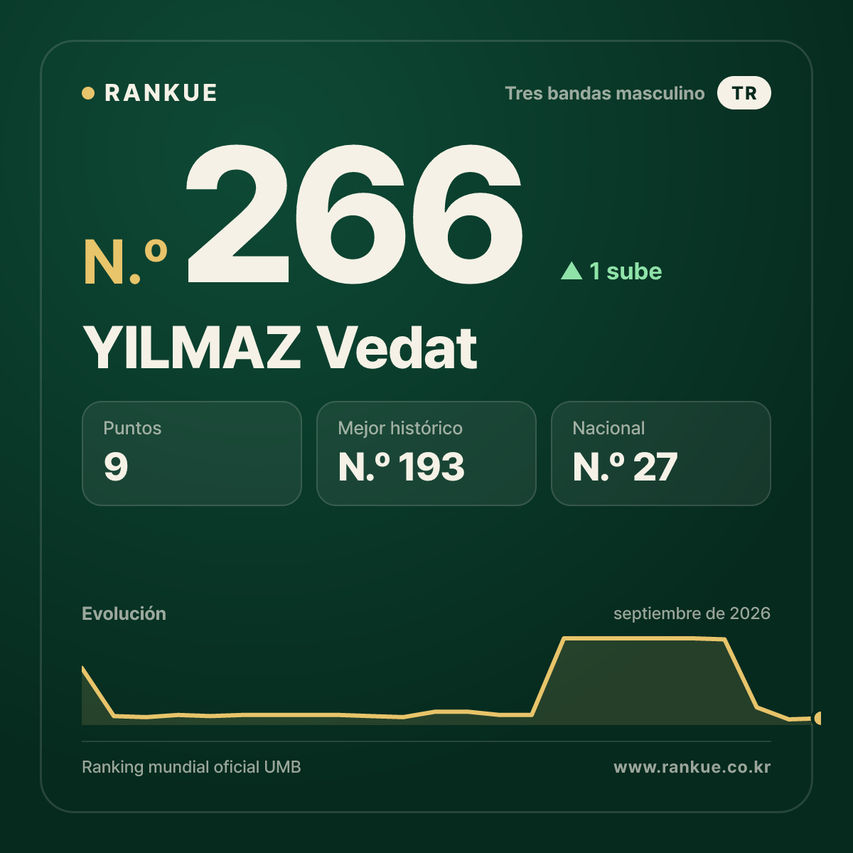 YILMAZ Vedat — N.º 266
