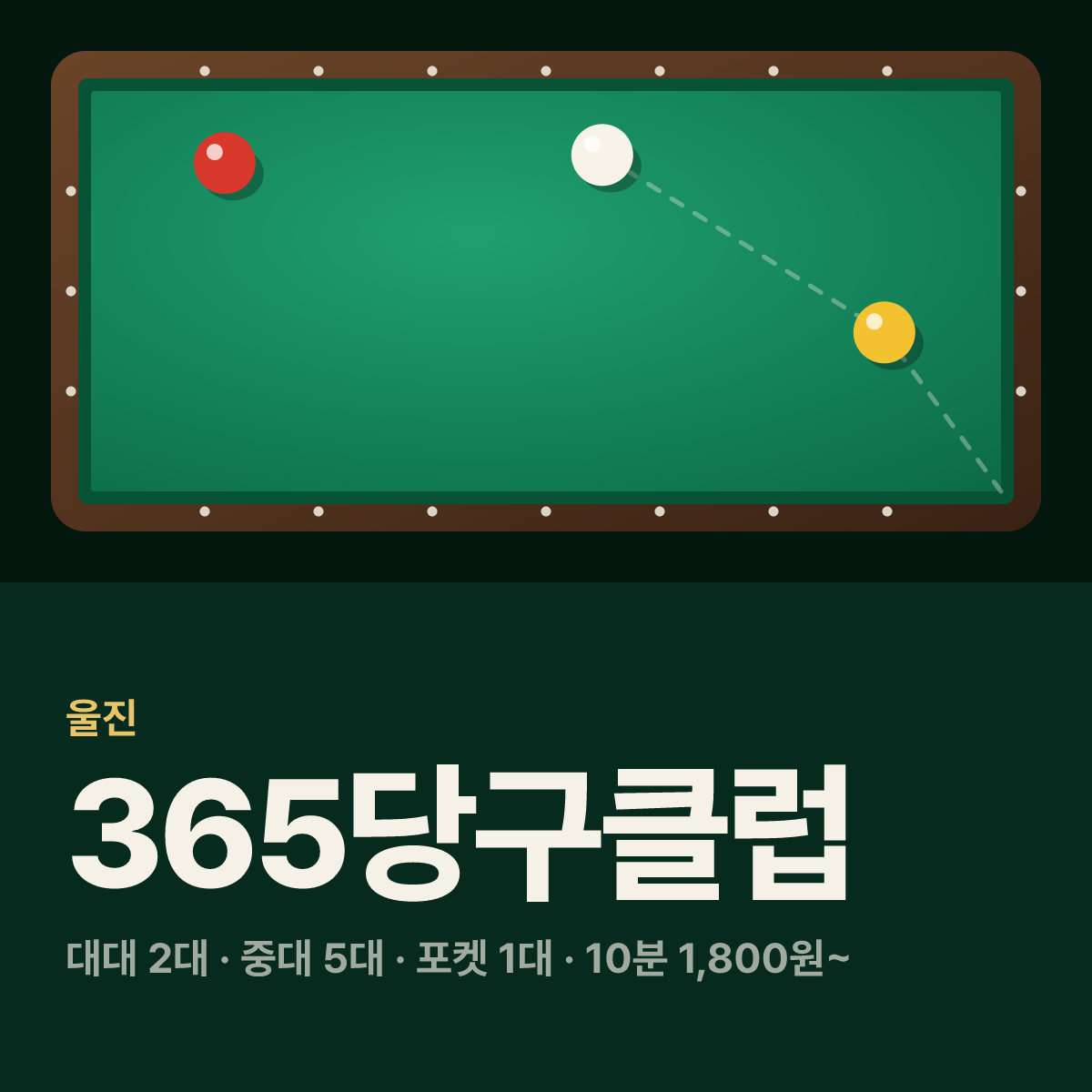 365당구클럽 당구장 카드