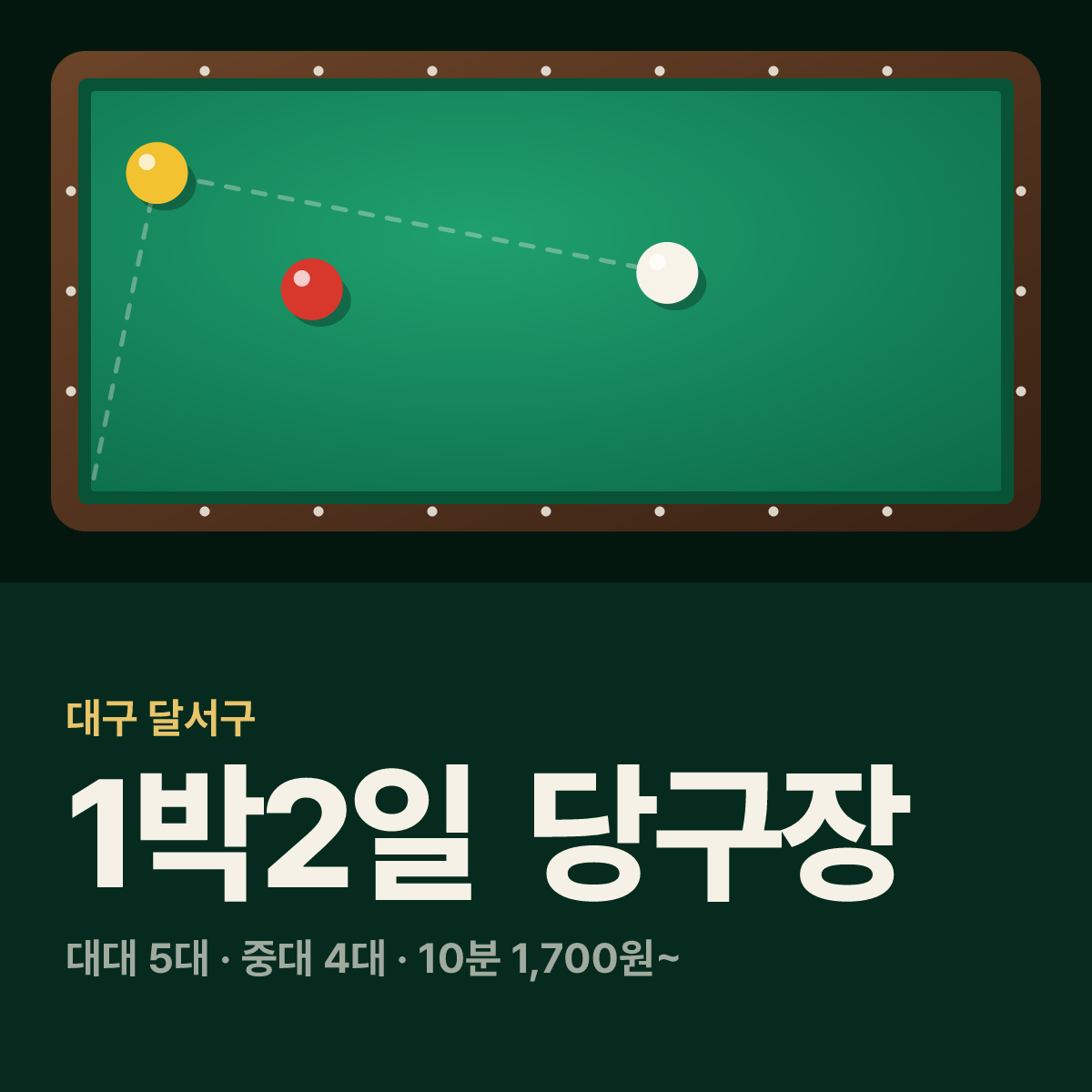 1박2일 당구장 카드