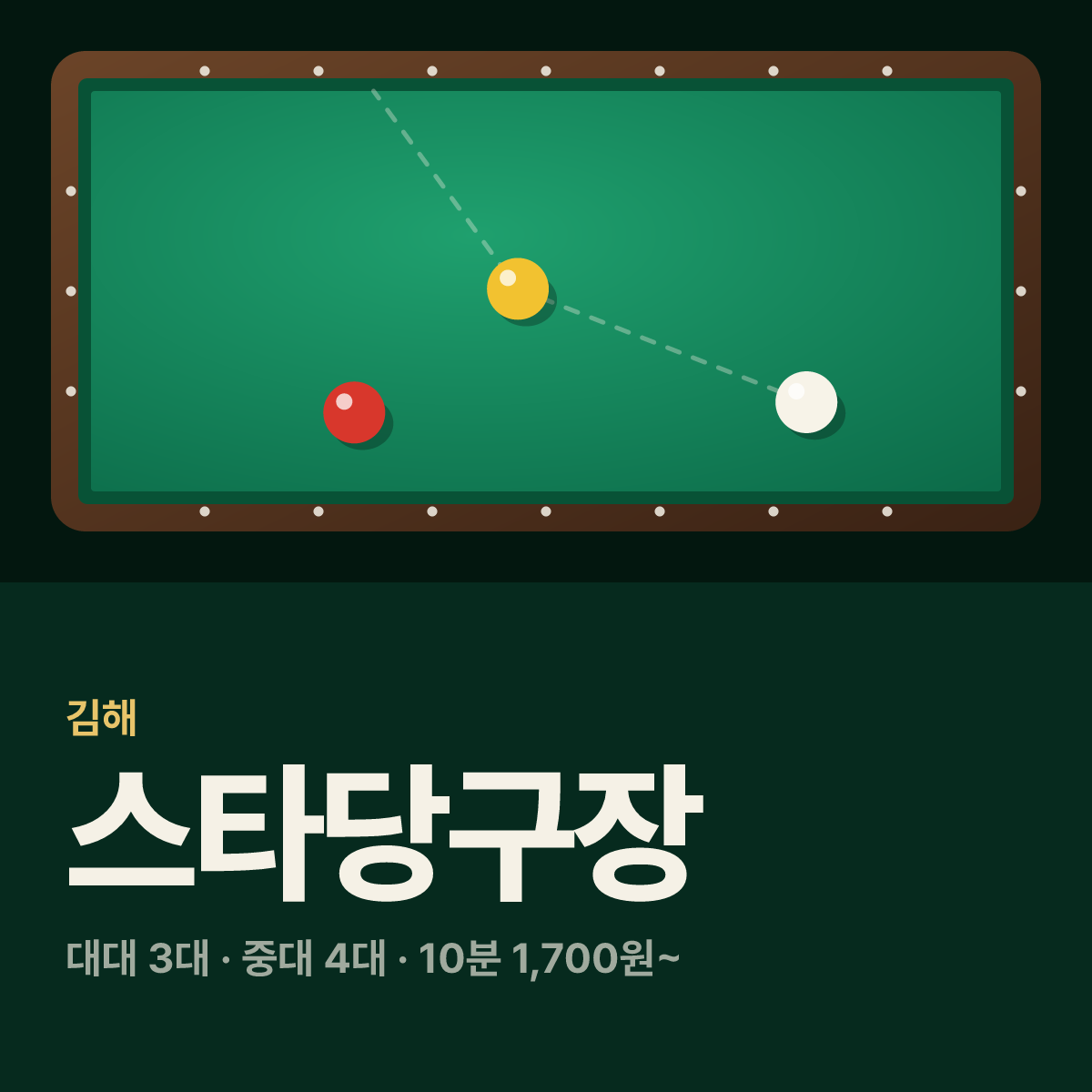 스타당구장 카드