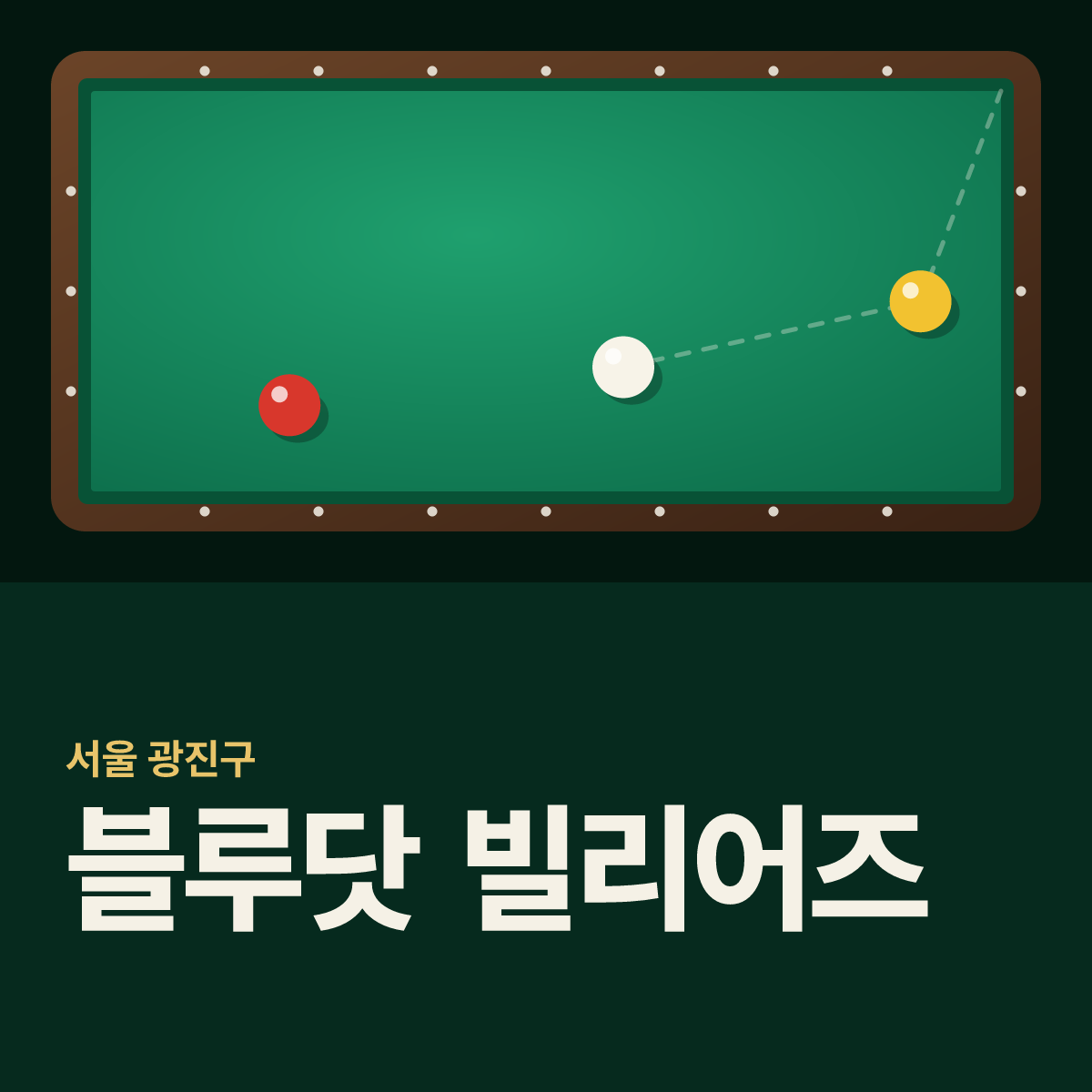 블루닷 빌리어즈 당구장 카드