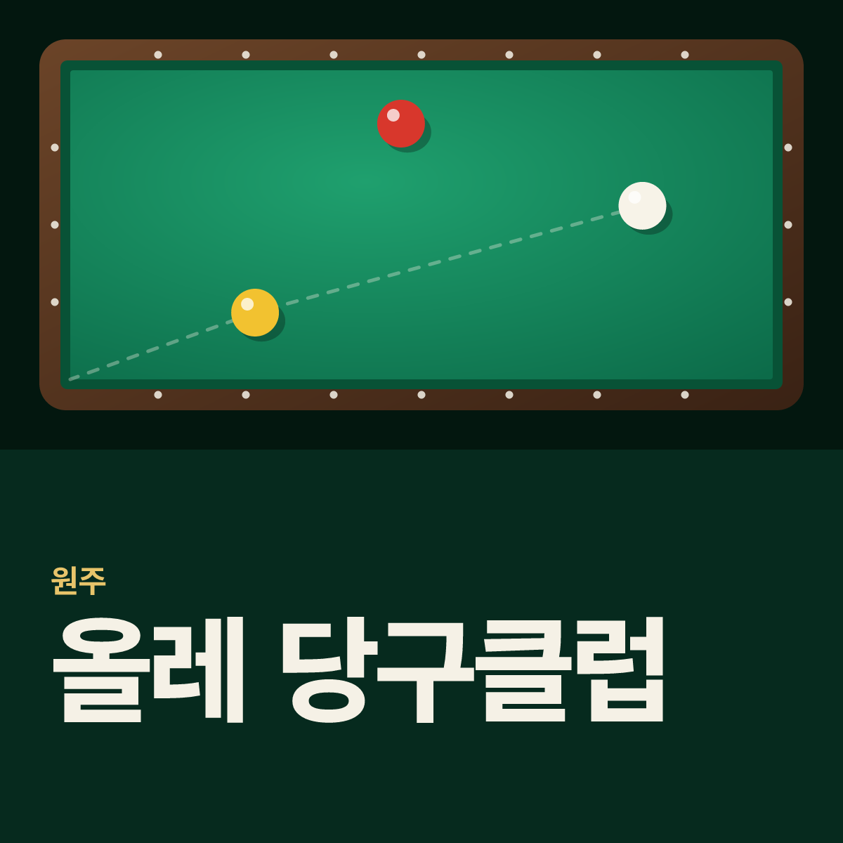 올레 당구클럽 당구장 카드