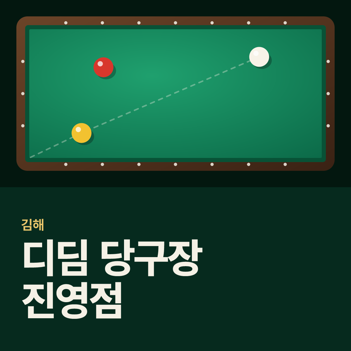 디딤 당구장 진영점 카드
