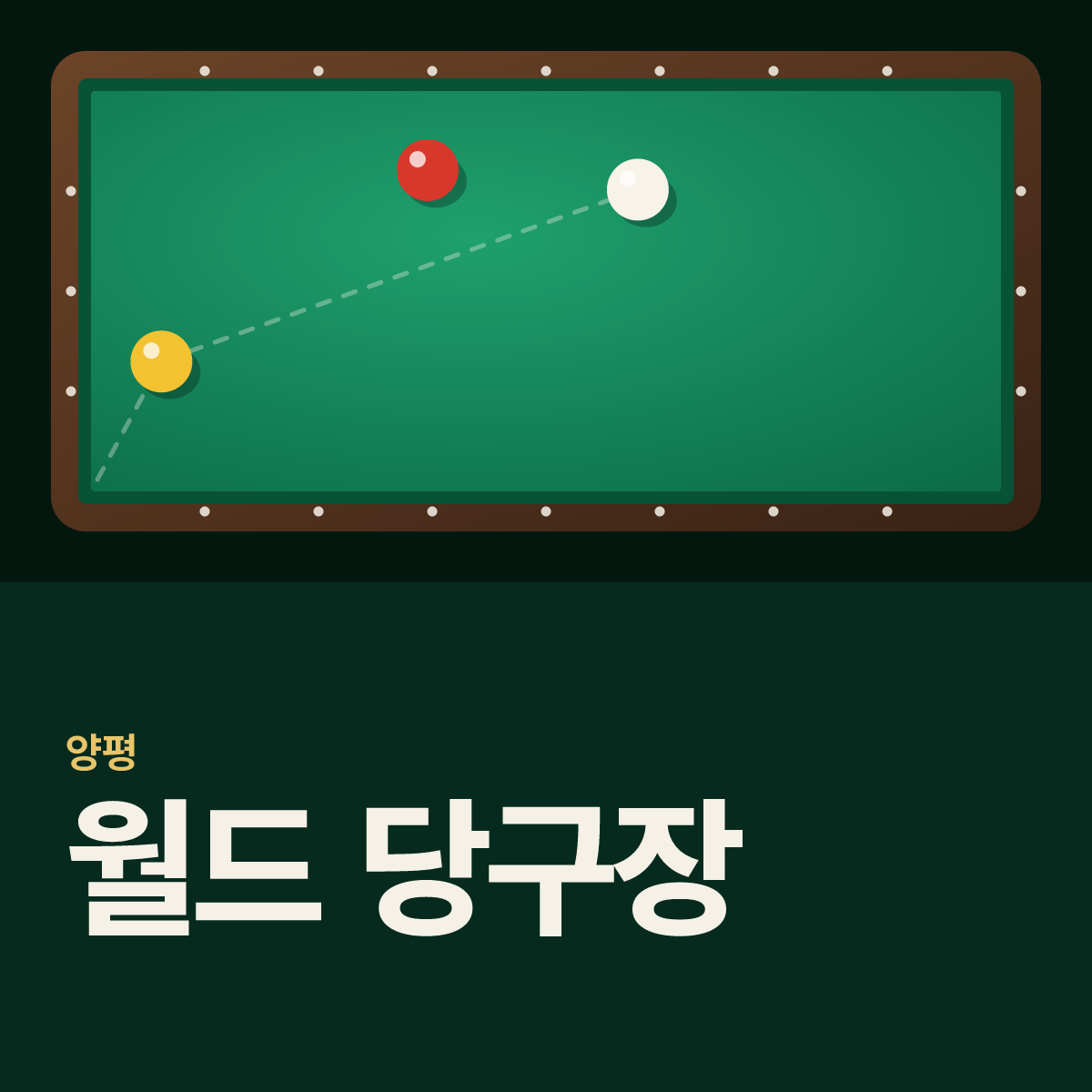 월드 당구장 카드