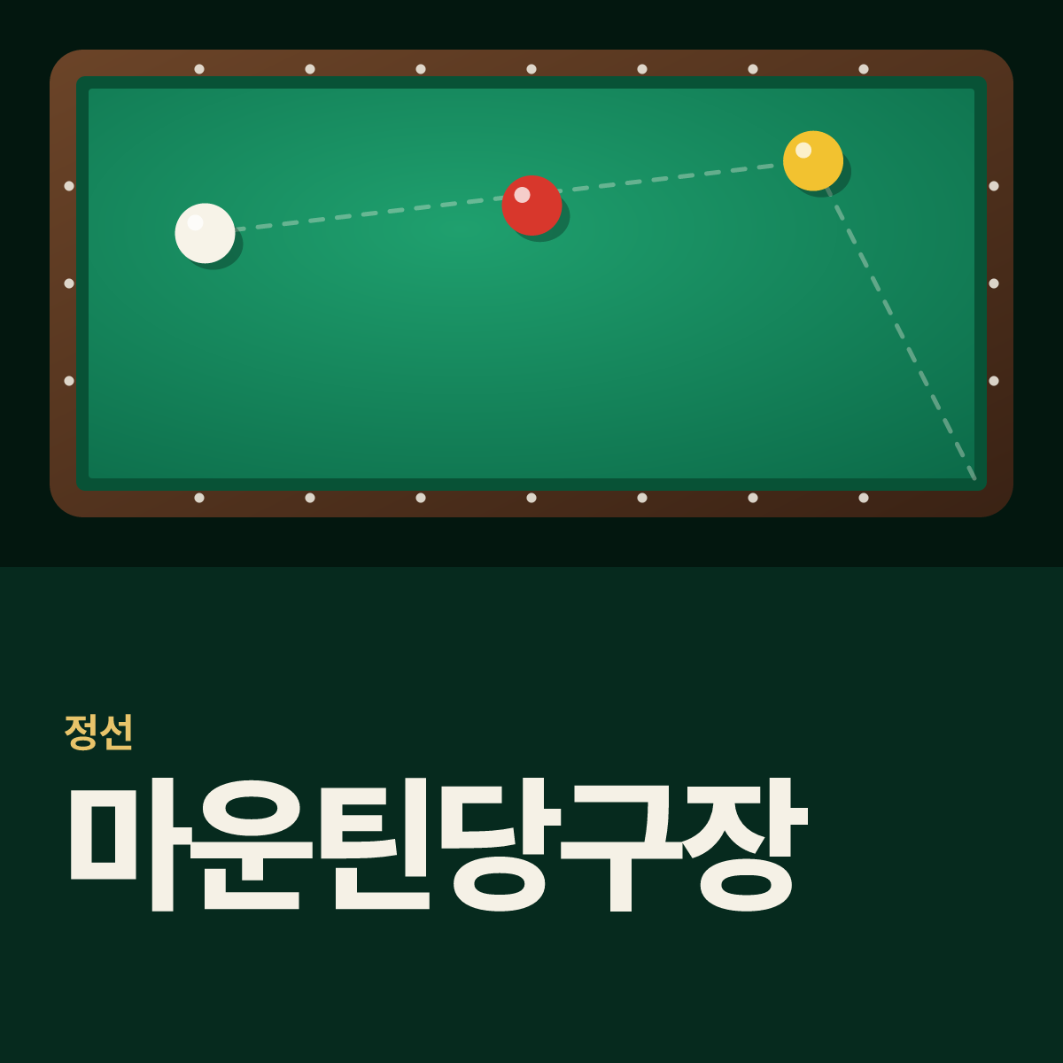 마운틴당구장 카드