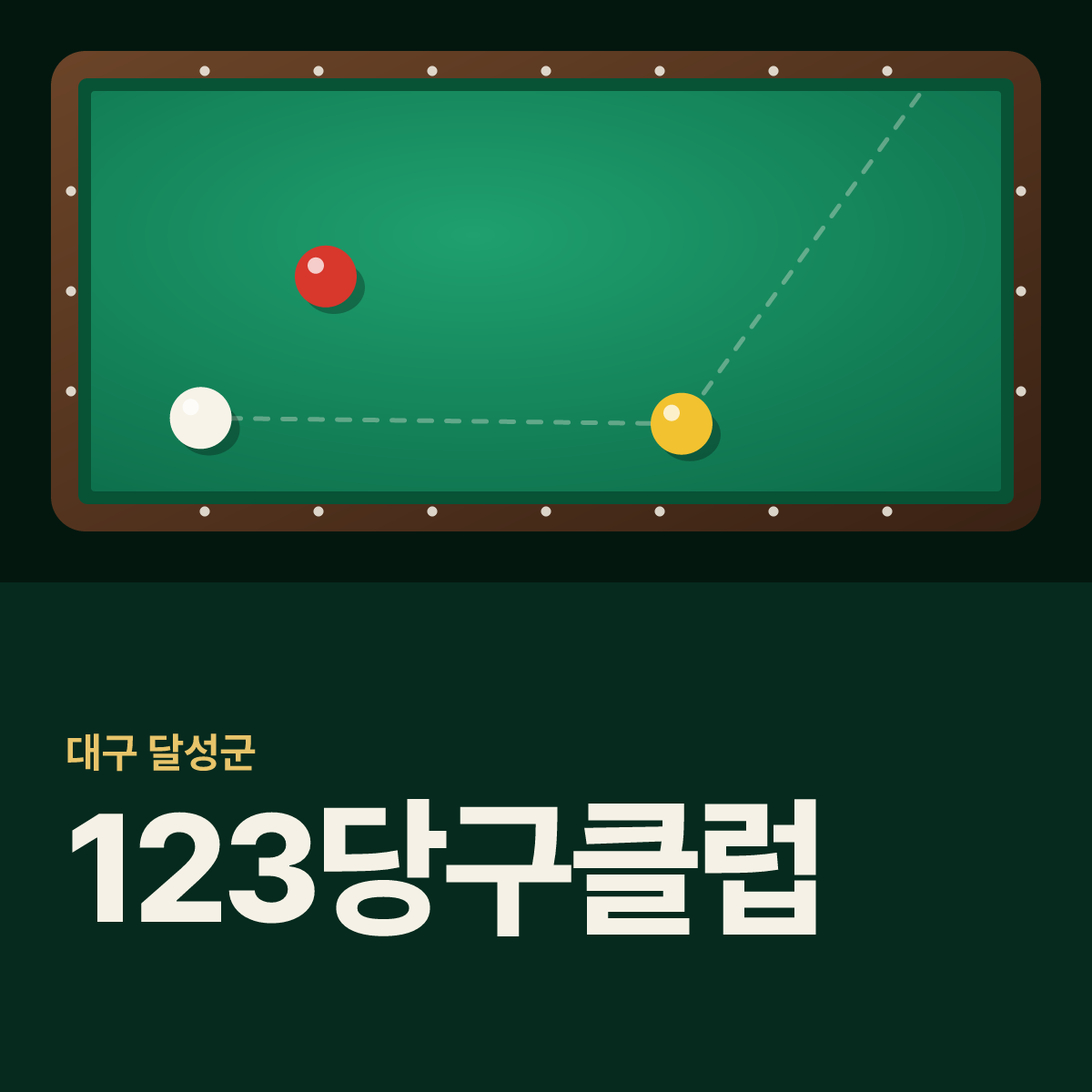 123당구클럽 당구장 카드