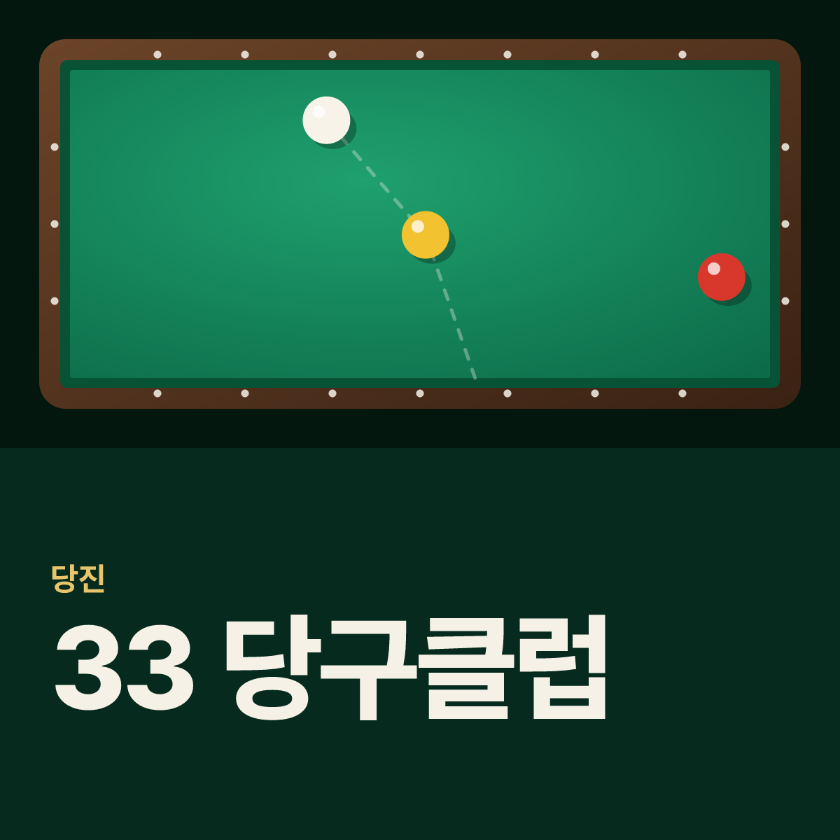 33 당구클럽 당구장 카드