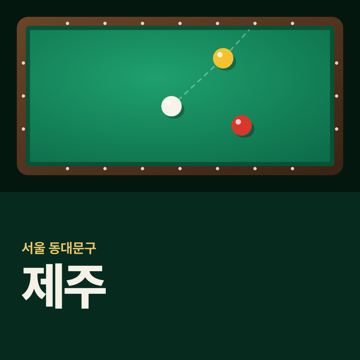 제주 당구장 카드