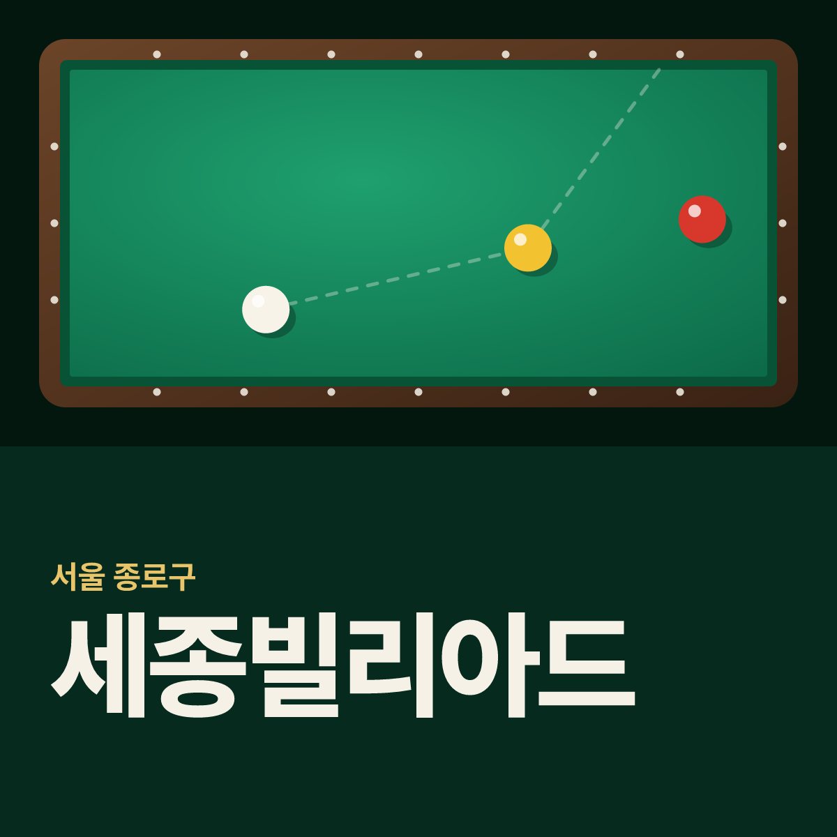 세종빌리아드 당구장 카드