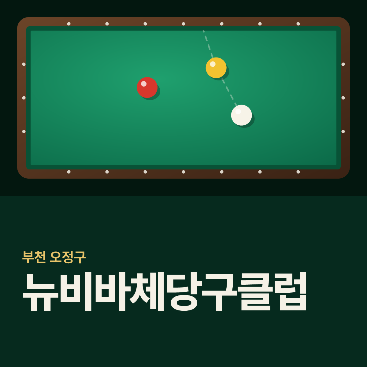뉴비바체당구클럽 당구장 카드