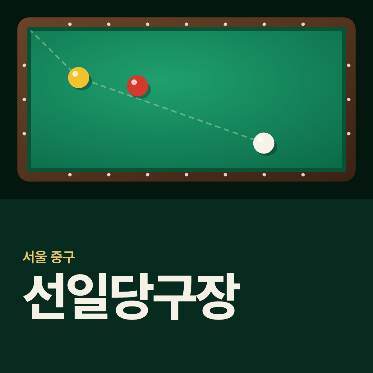 선일당구장 카드