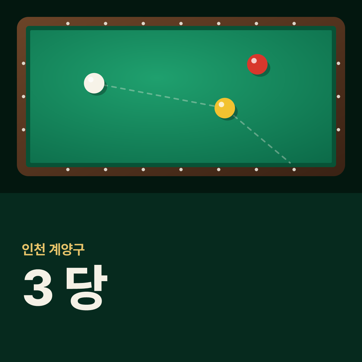 3 당 당구장 카드