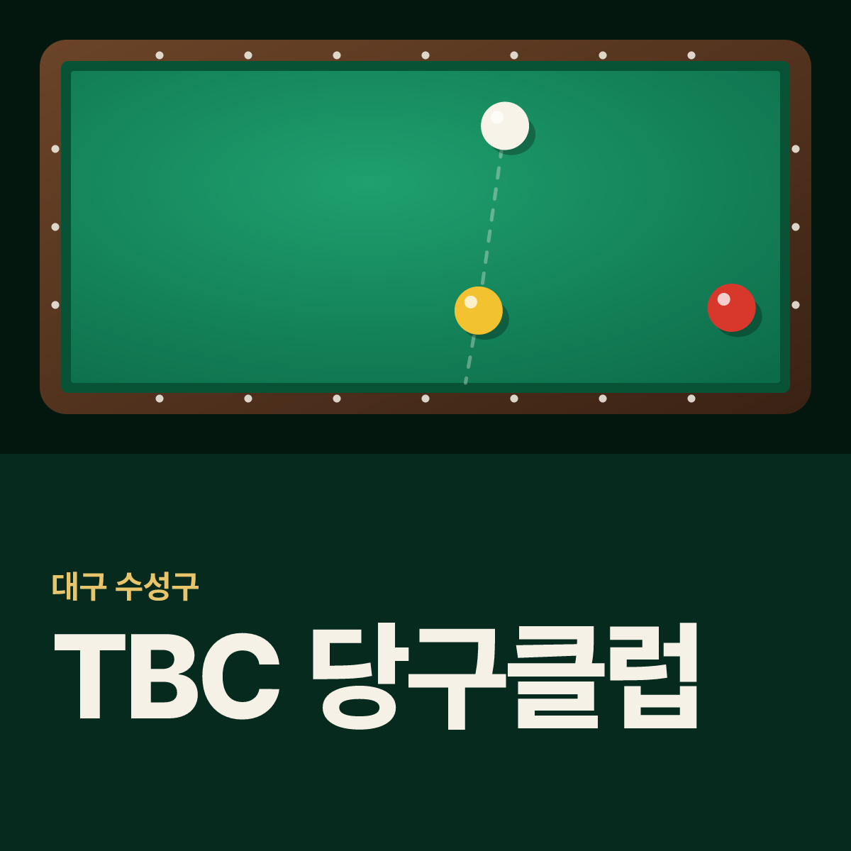 TBC 당구클럽 당구장 카드
