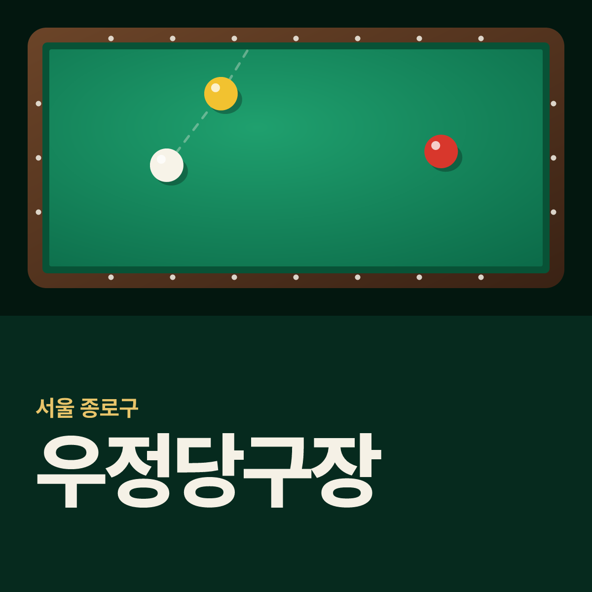 우정당구장 카드