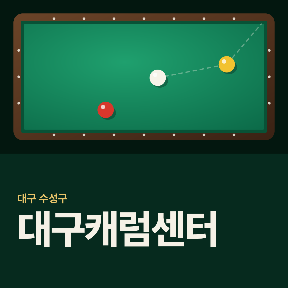 대구캐럼센터 당구장 카드