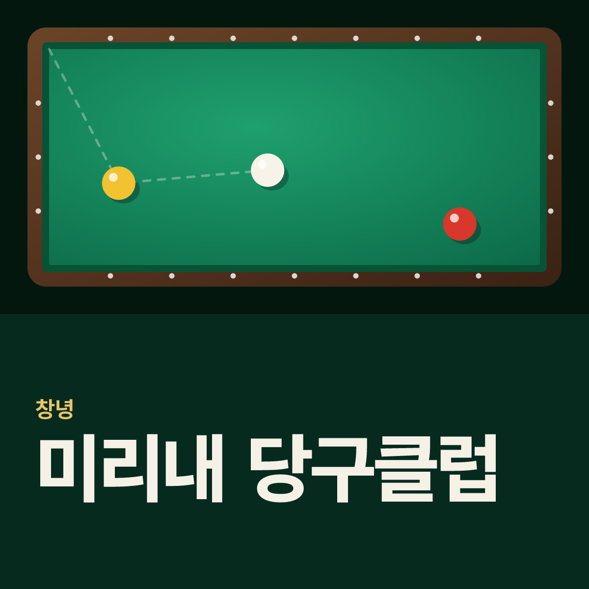 미리내 당구클럽 당구장 카드