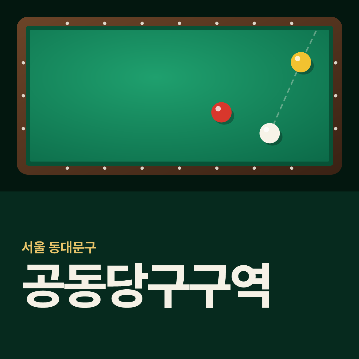 공동당구구역 당구장 카드
