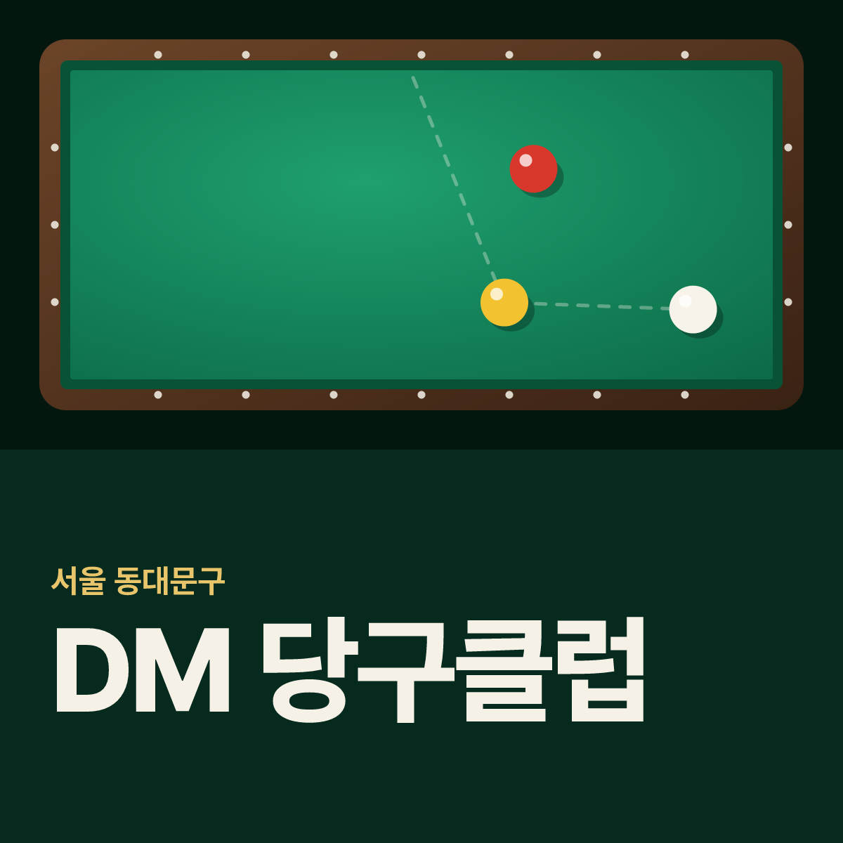 DM 당구클럽 당구장 카드