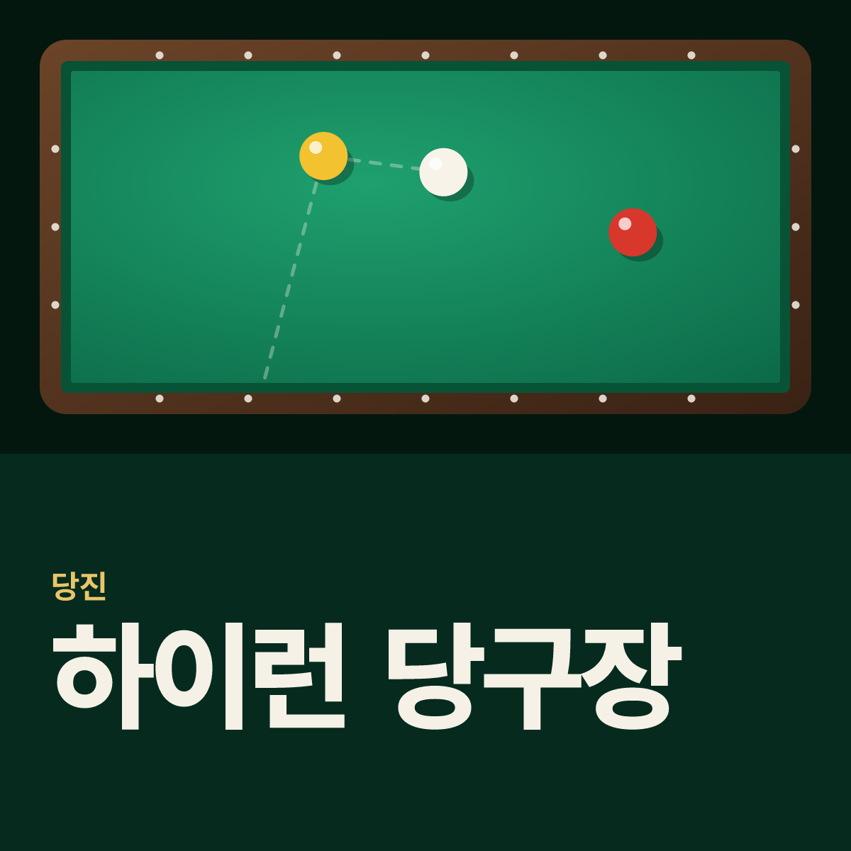 하이런 당구장 카드