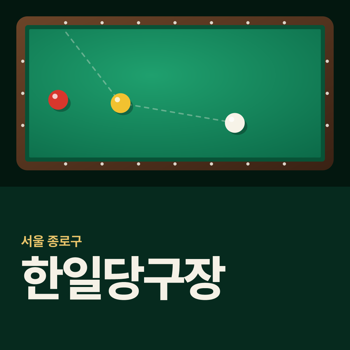 한일당구장 카드