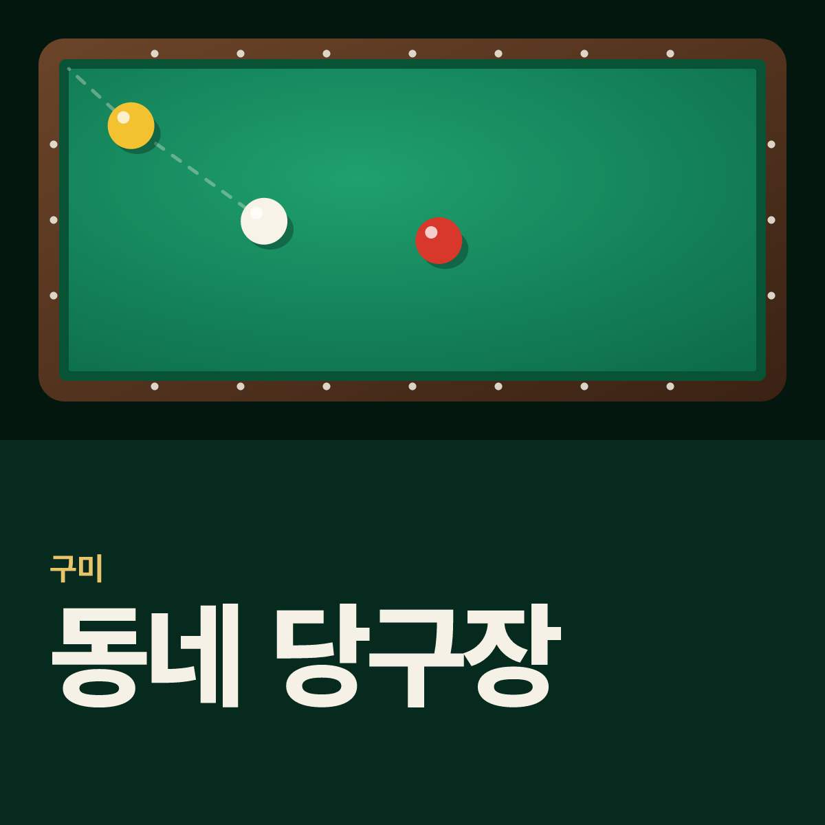 동네 당구장 카드