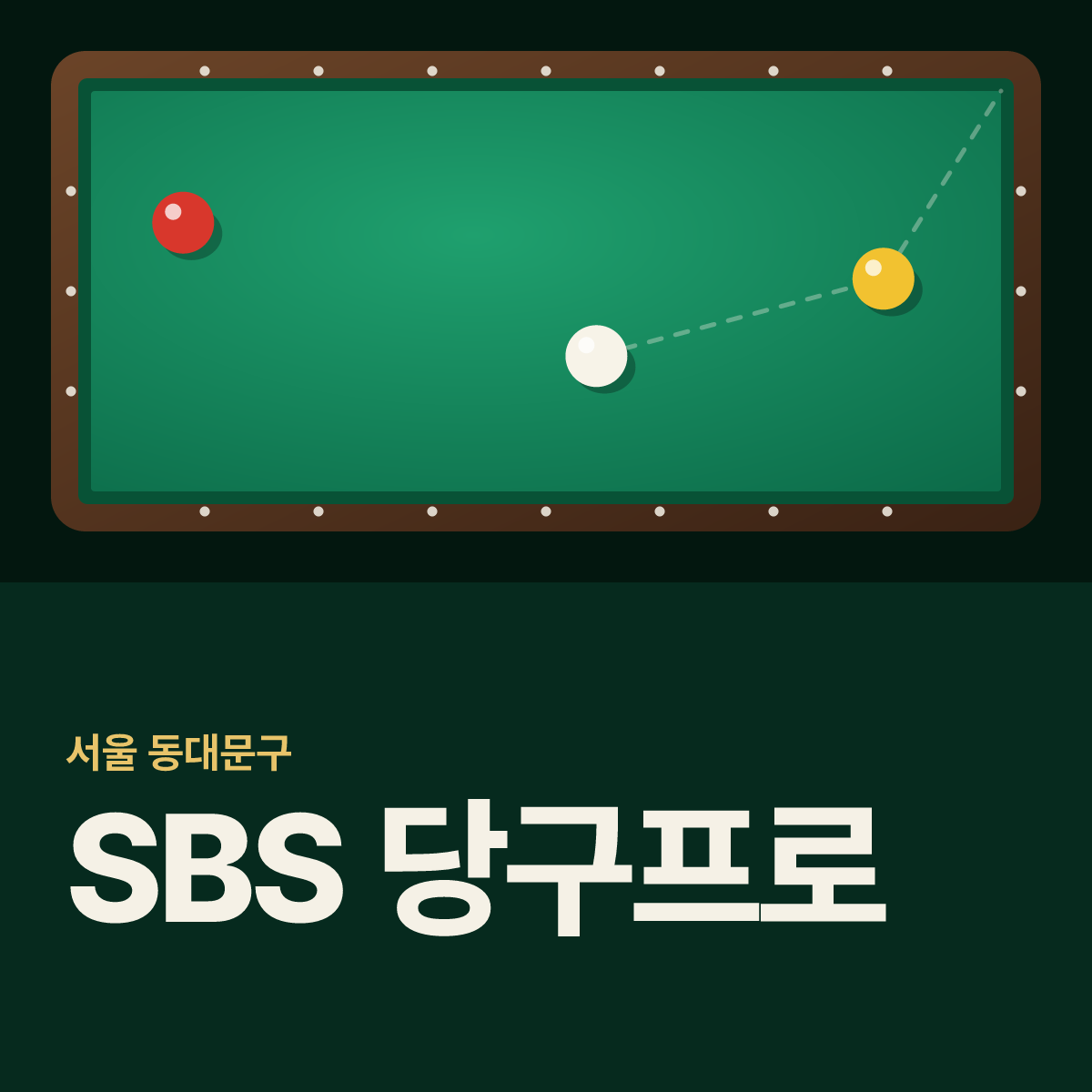 SBS 당구프로 당구장 카드