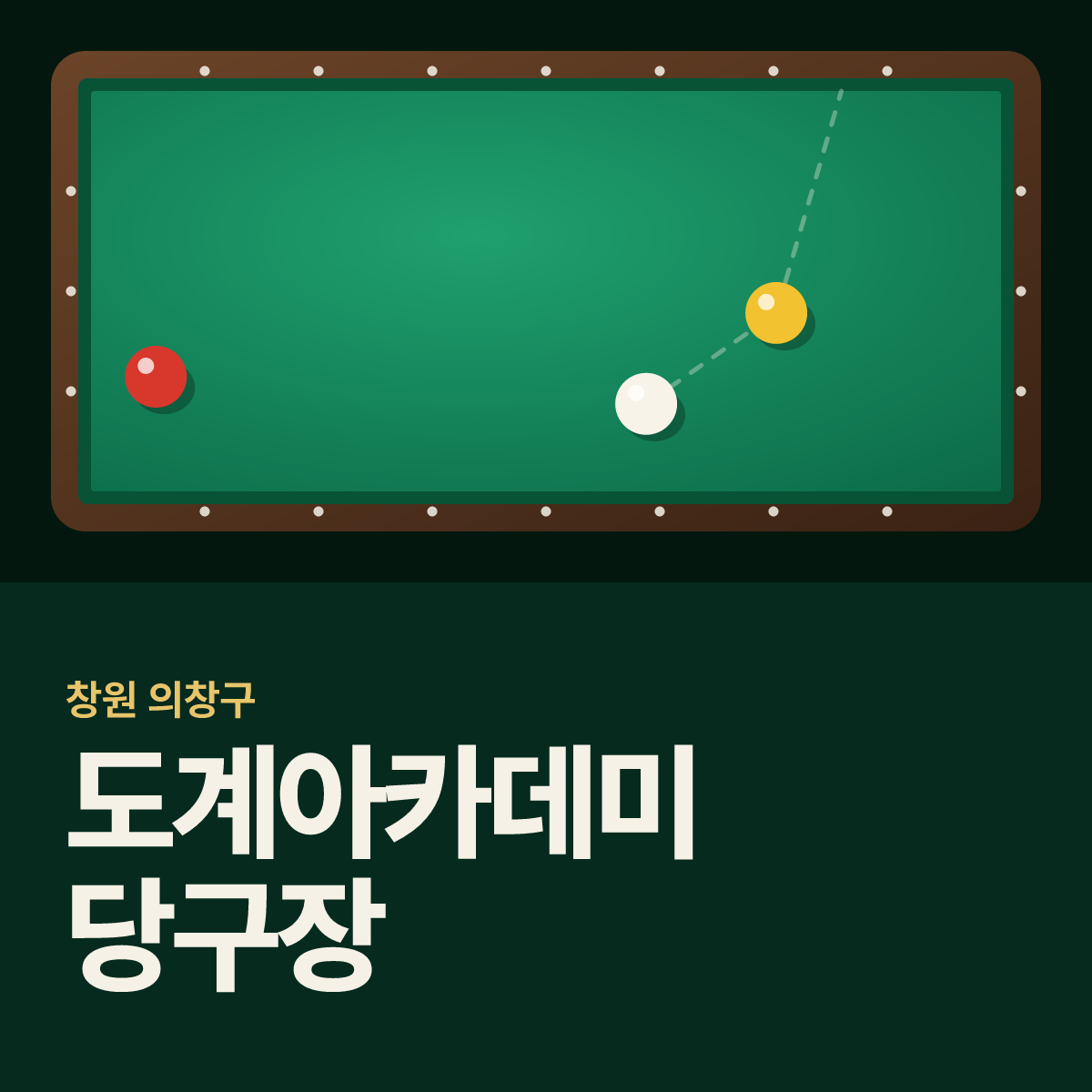 도계아카데미 당구장 카드