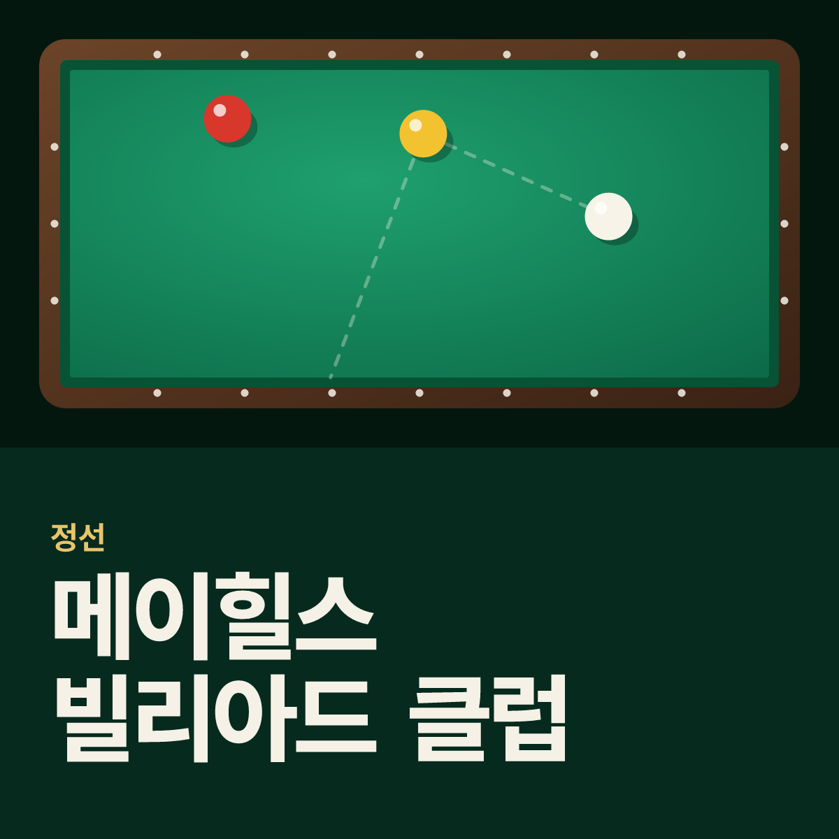 메이힐스 빌리아드 클럽 당구장 카드