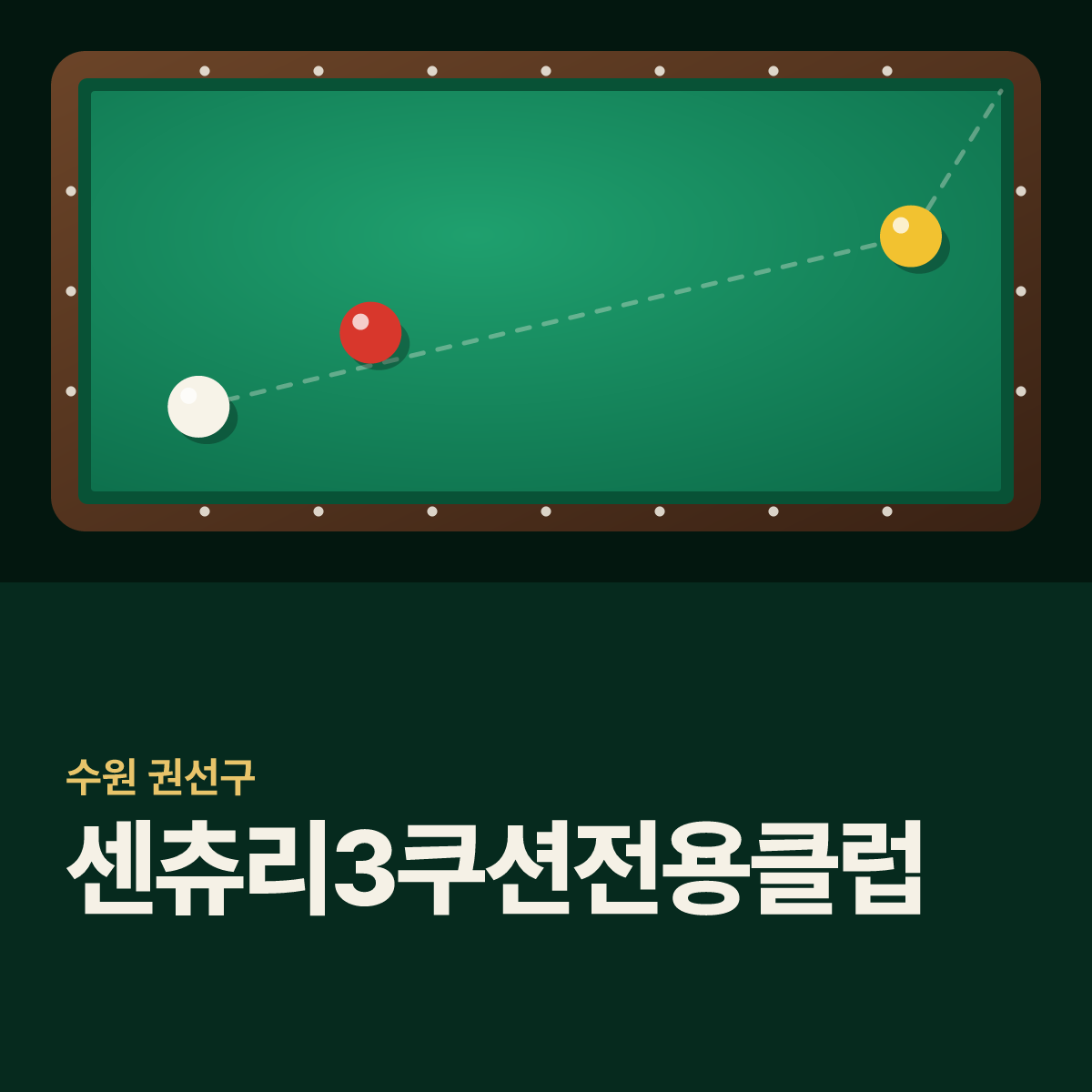 센츄리3쿠션전용클럽 당구장 카드
