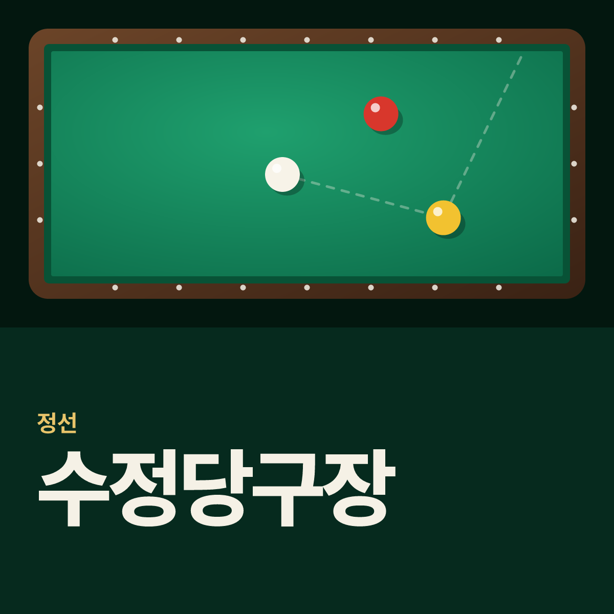 수정당구장 카드