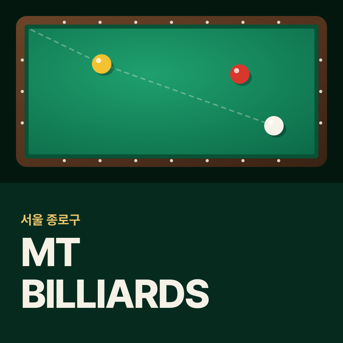 MT BILLIARDS 당구장 카드
