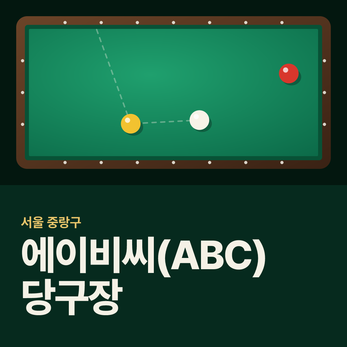 에이비씨(ABC)당구장 카드
