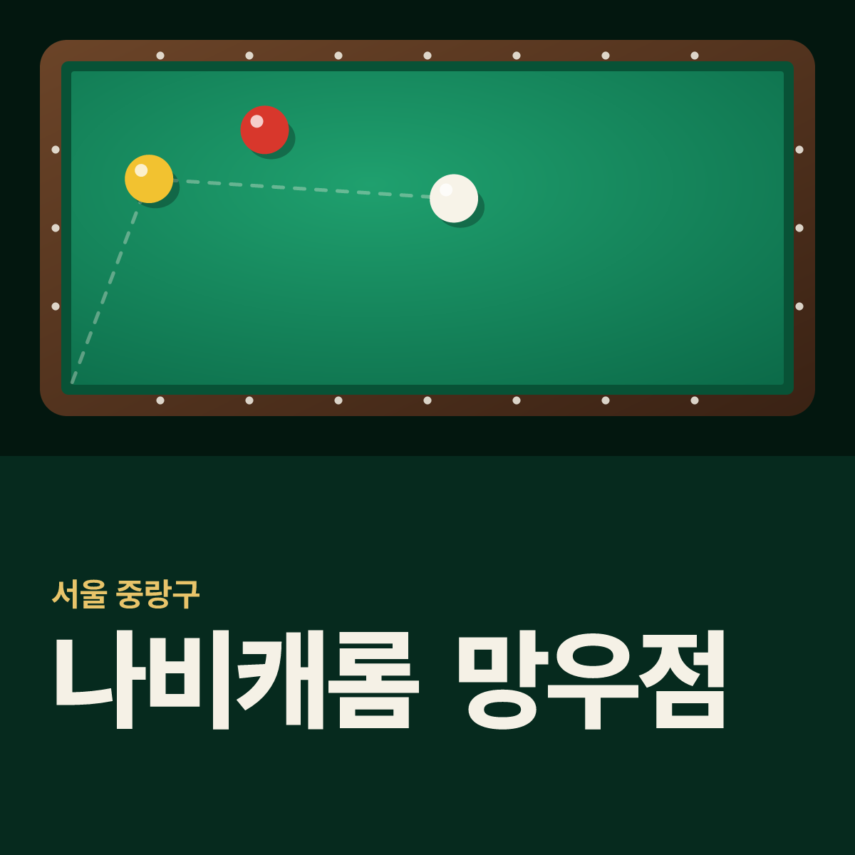 나비캐롬 망우점 당구장 카드