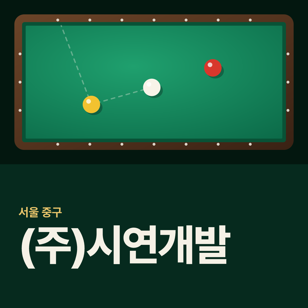 (주)시연개발 당구장 카드