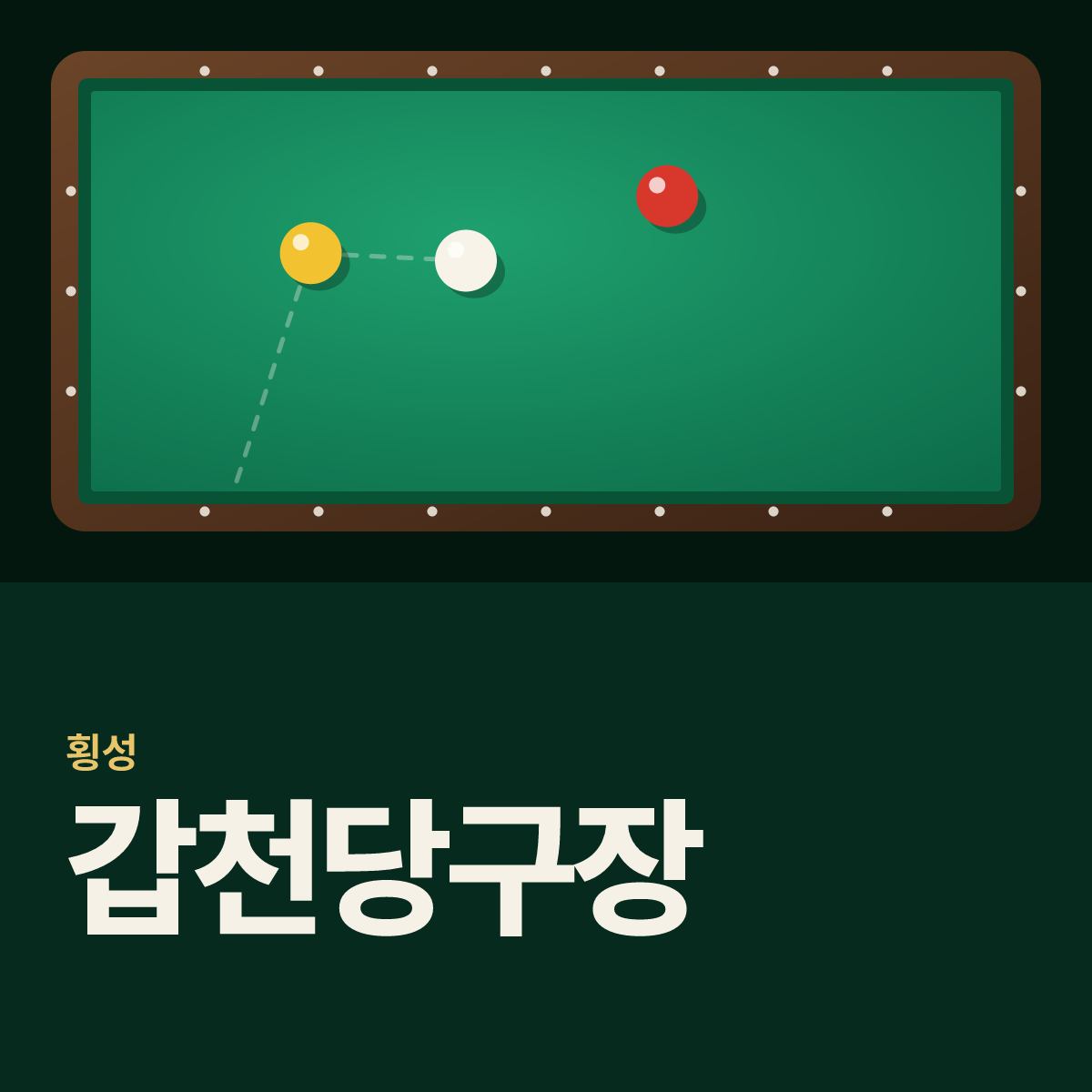 갑천당구장 카드