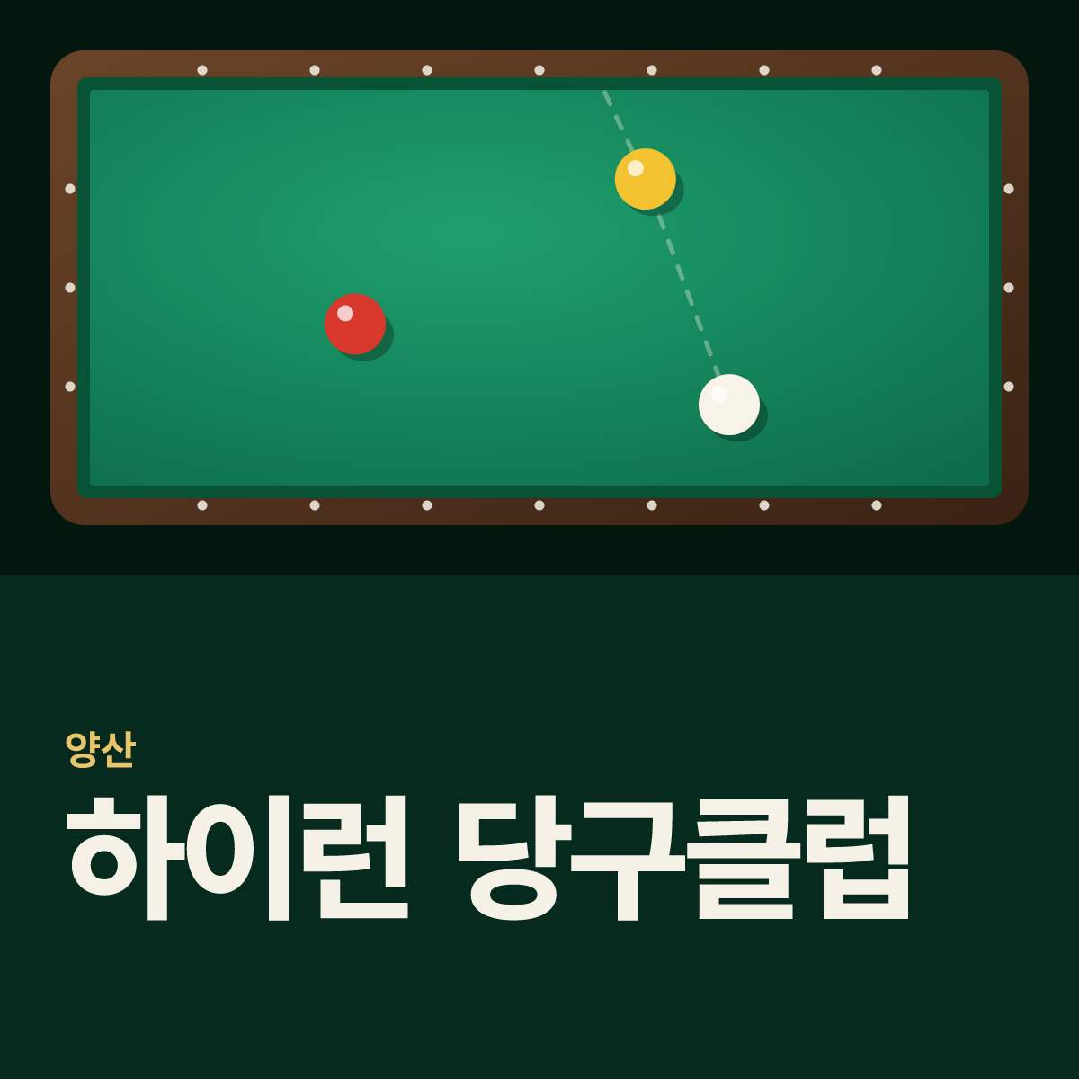 하이런 당구클럽 당구장 카드