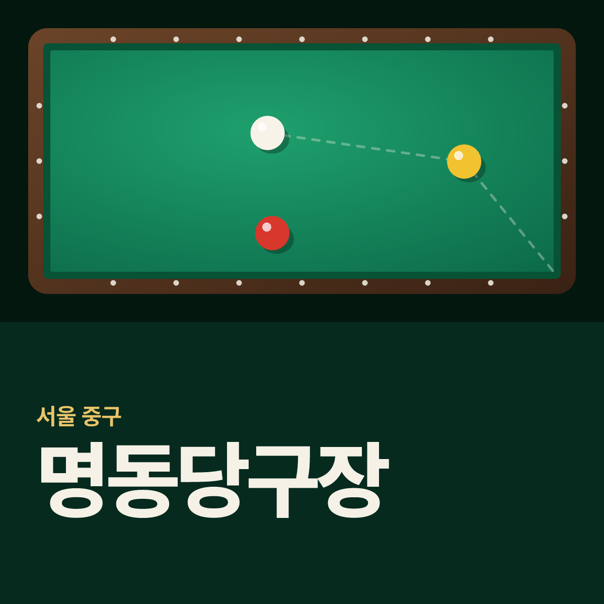 명동당구장 카드