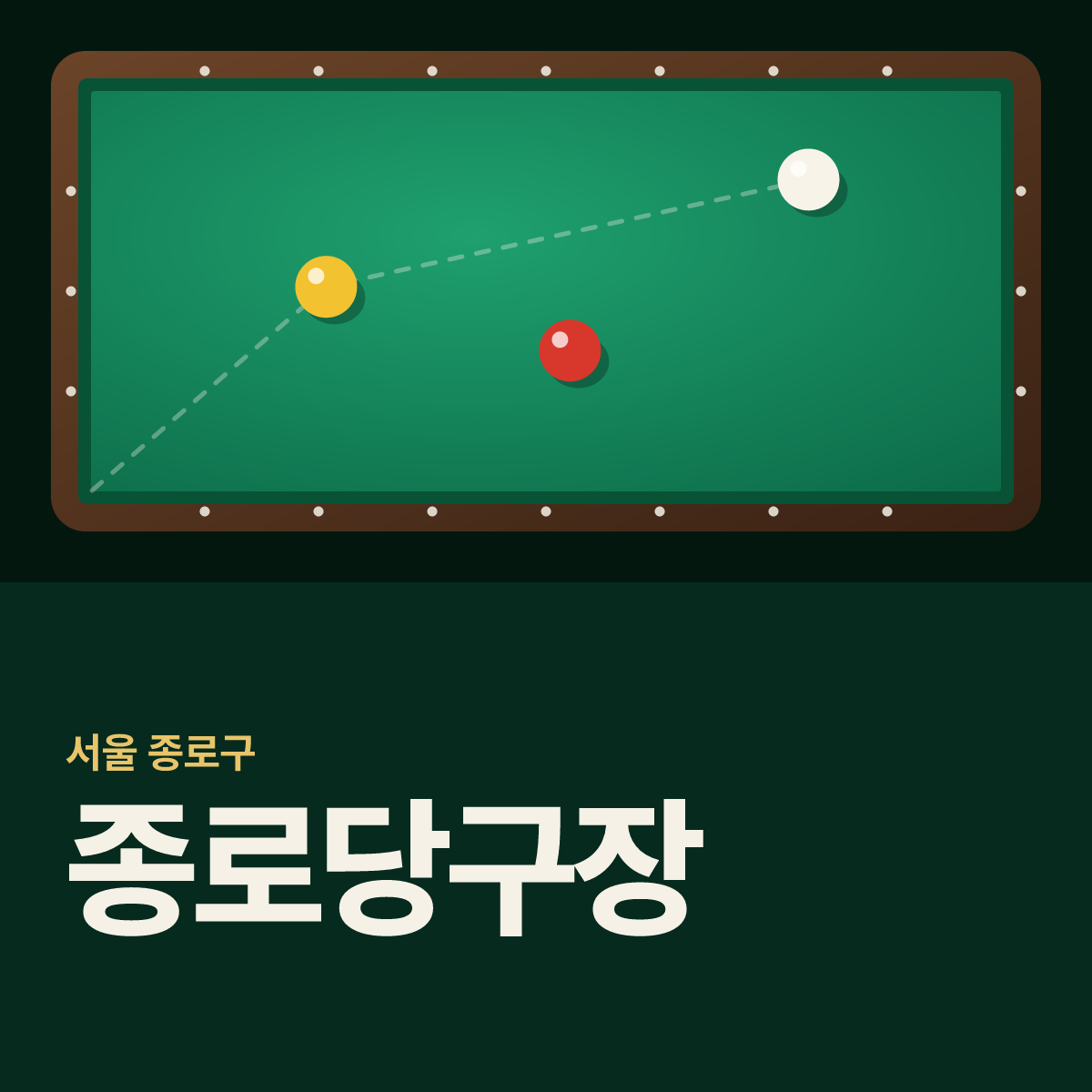 종로당구장 카드