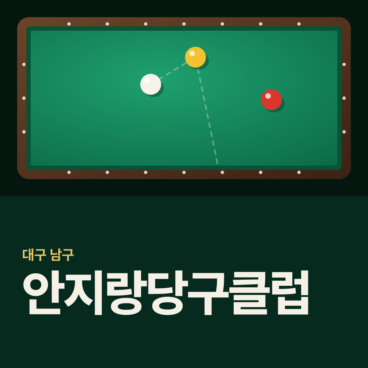 안지랑당구클럽 당구장 카드