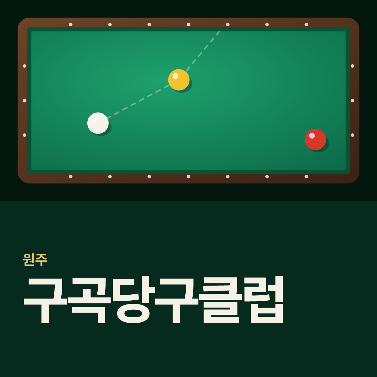 구곡당구클럽 당구장 카드
