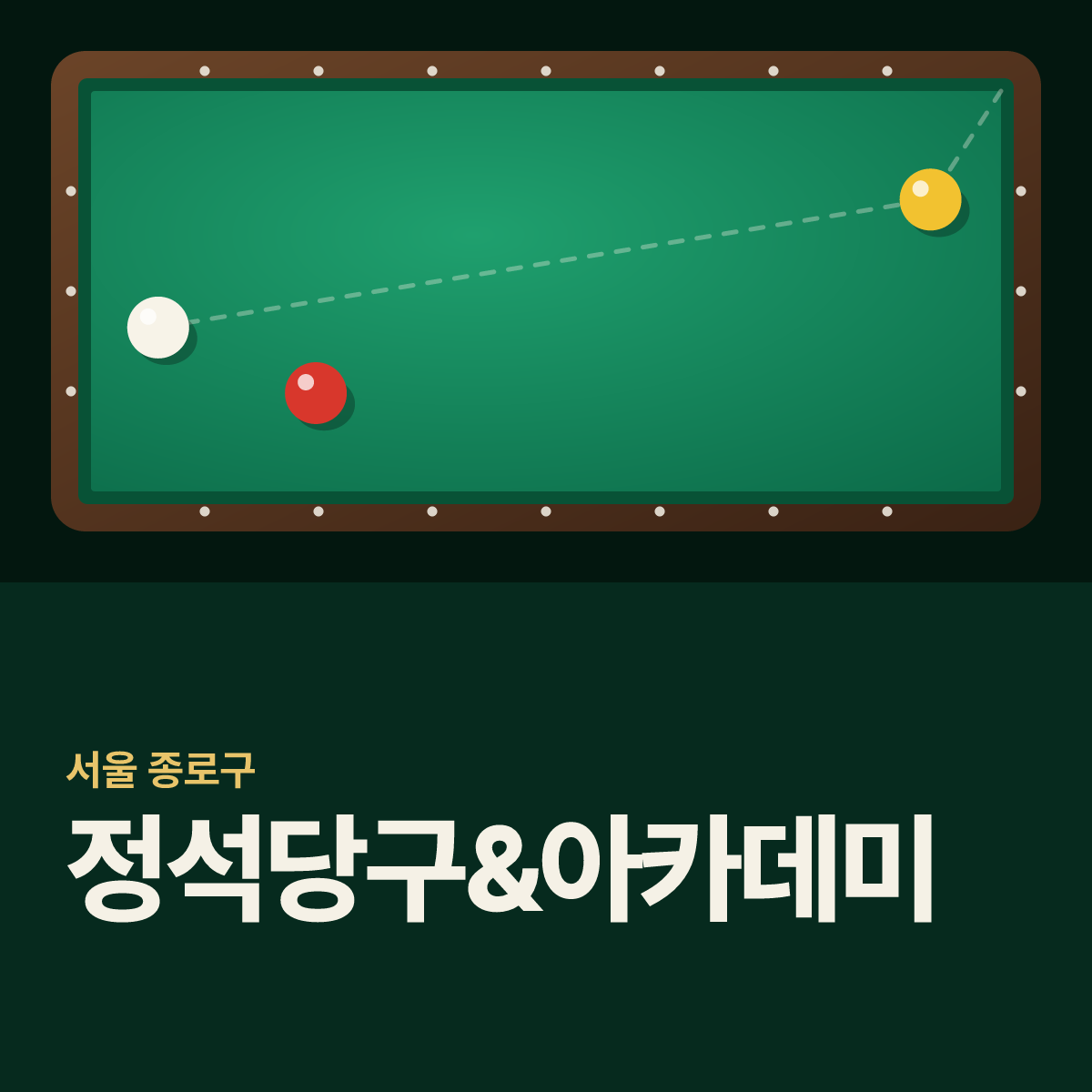 정석당구&아카데미 당구장 카드