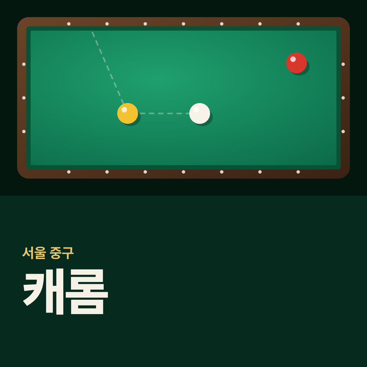 캐롬 당구장 카드