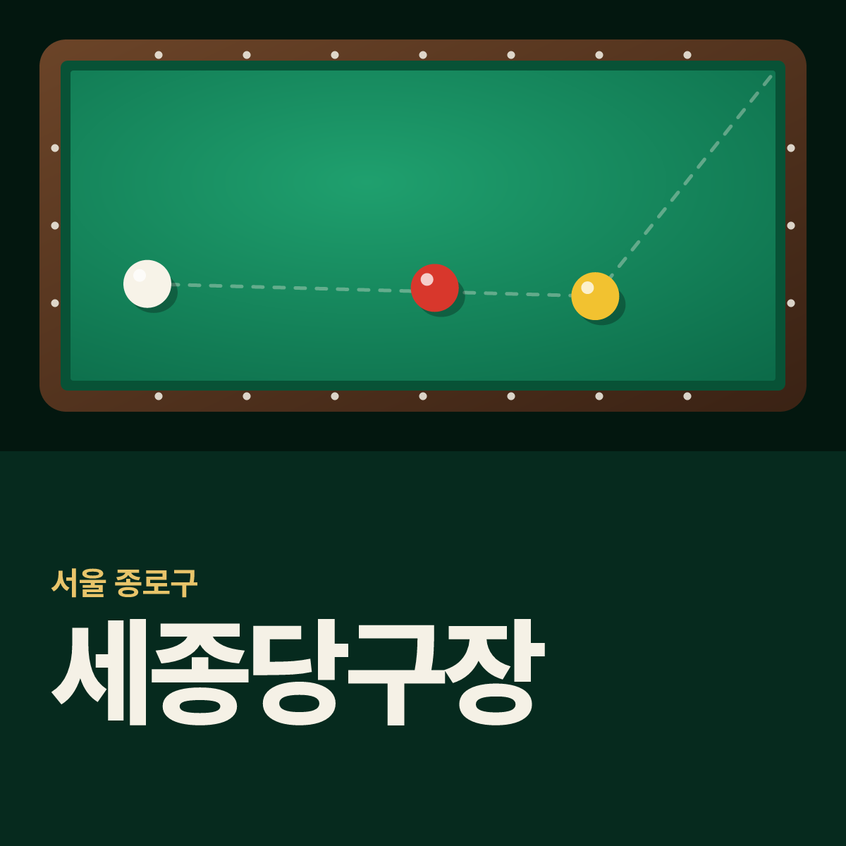 세종당구장 카드